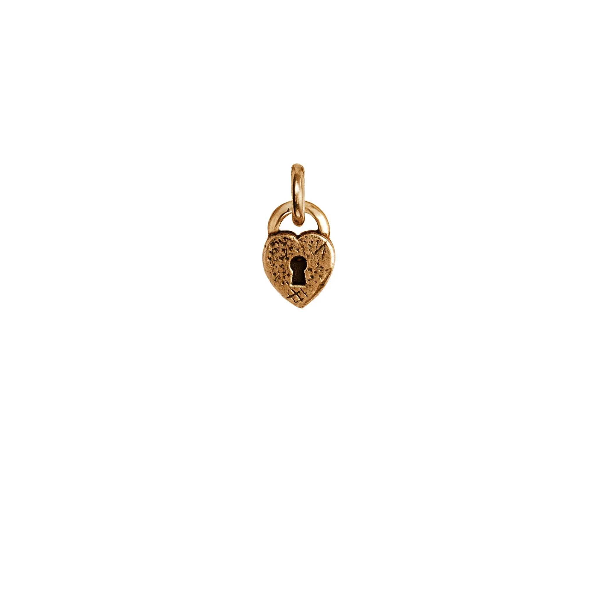 Heart Lock Symbol Charm