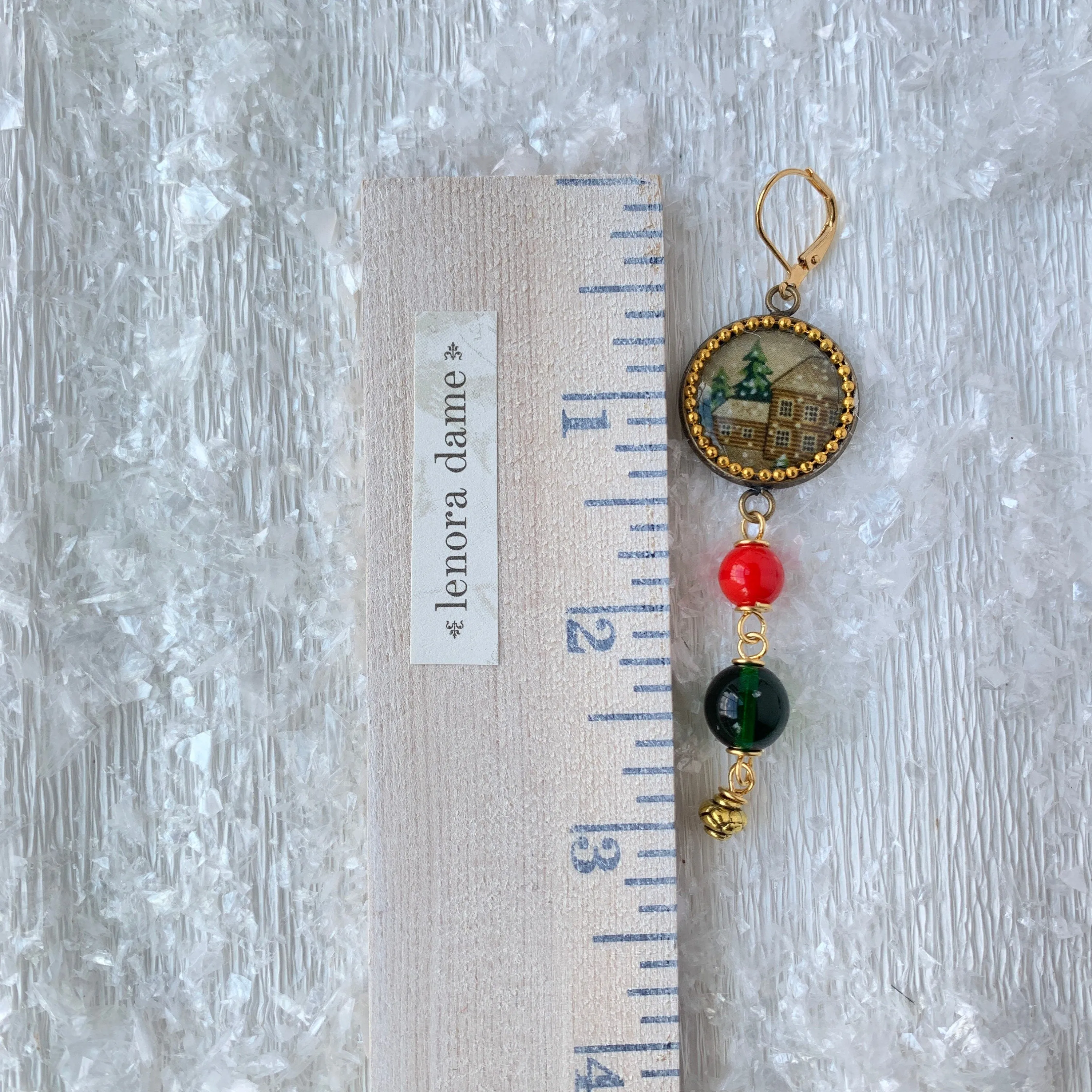 Home for the Holidays Beaded Drop Earrings