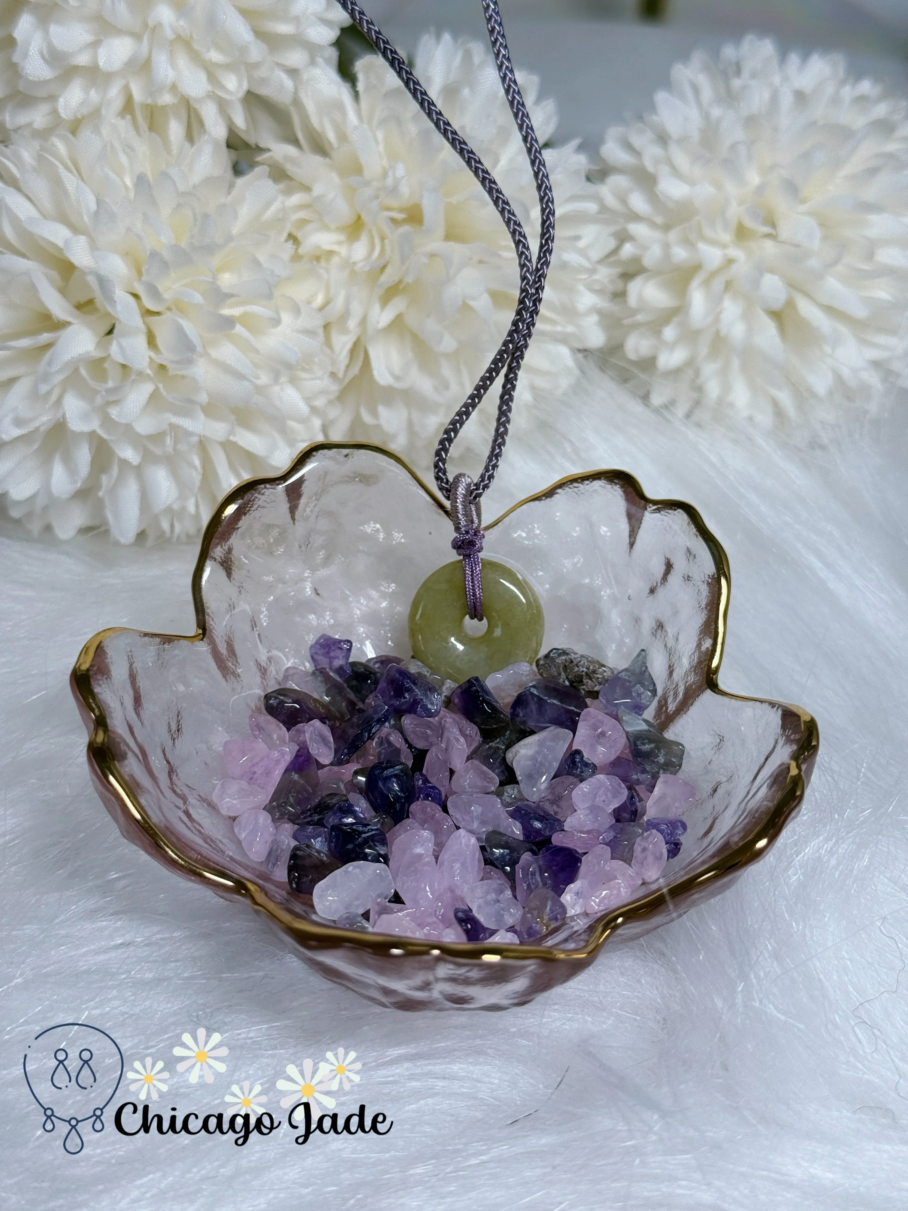 Icy Yellow Handmade Pingan Kou Brings Luck and Safety Natural Grade A Authentic Untreated Burma Jadeite Jade Feicui