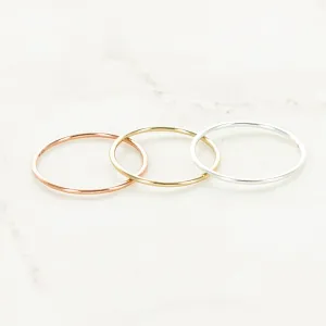In The Details Stacking Ring - Smooth Round Wire