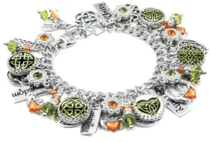 Irish Claddagh Charm Bracelet