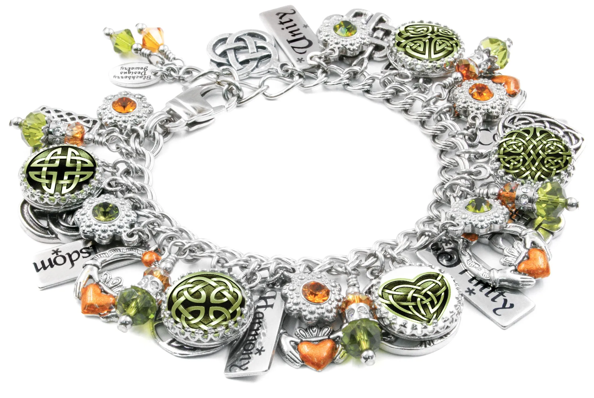 Irish Claddagh Charm Bracelet