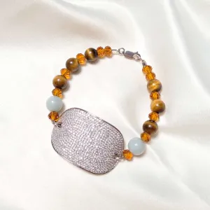 Jade and Tiger's Eye Bracelet