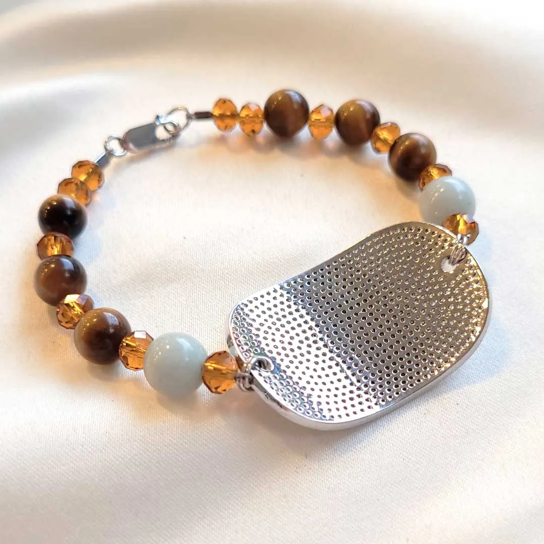 Jade and Tiger's Eye Bracelet