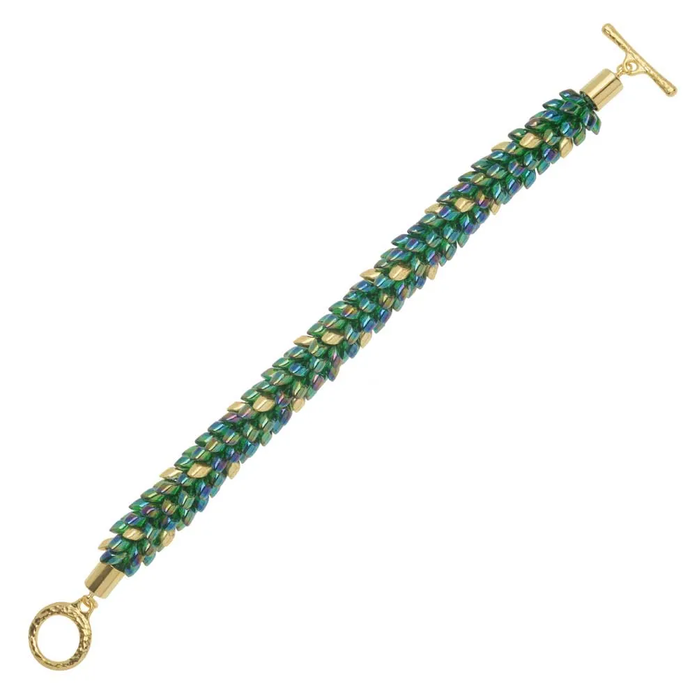 Jade Dragon Kumihimo Bracelet