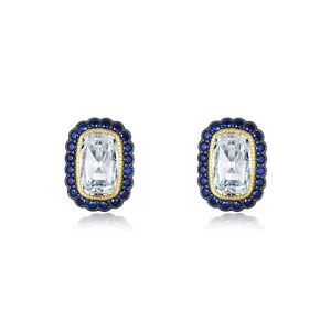Lafonn Heritage Cushion Blue Sapphire Earring E0566CST00