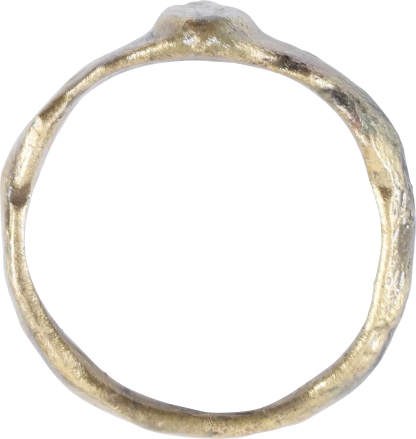 LATE MEDIEVAL WOMAN'S FASHION RING, SIZE 1