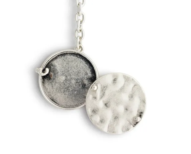 Love you Locket Key Fob - Silver