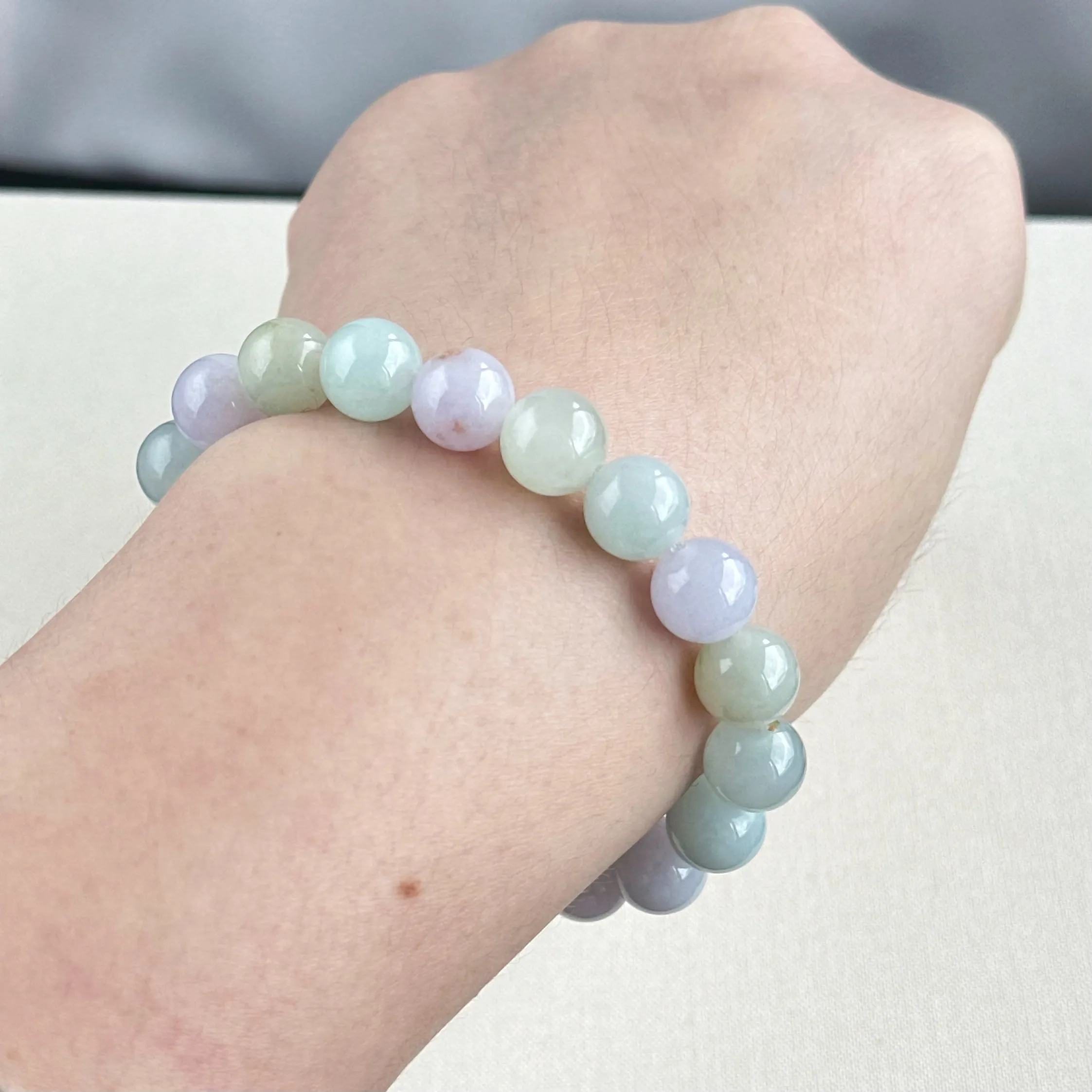 Macaron Blush Jade Bracelet