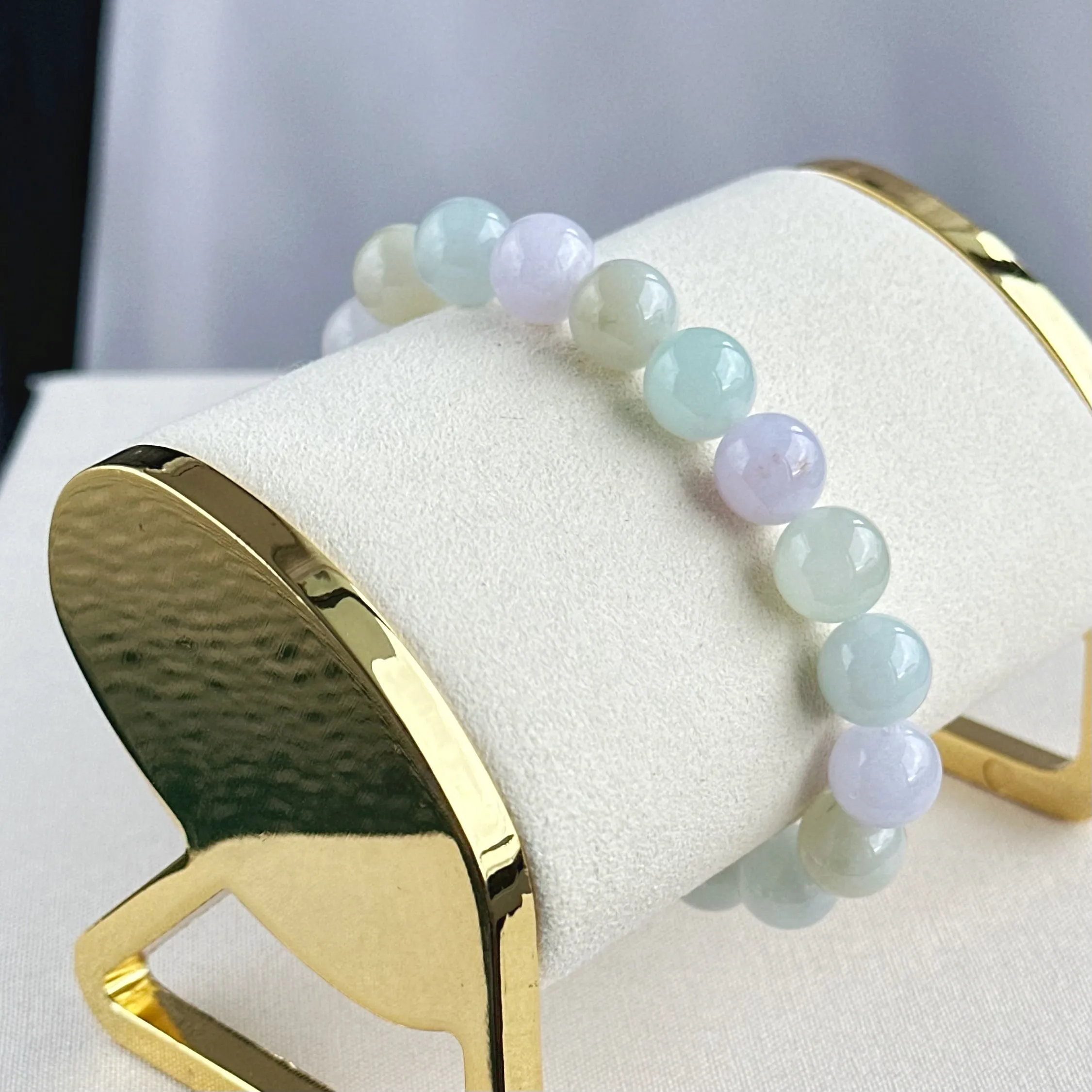 Macaron Blush Jade Bracelet