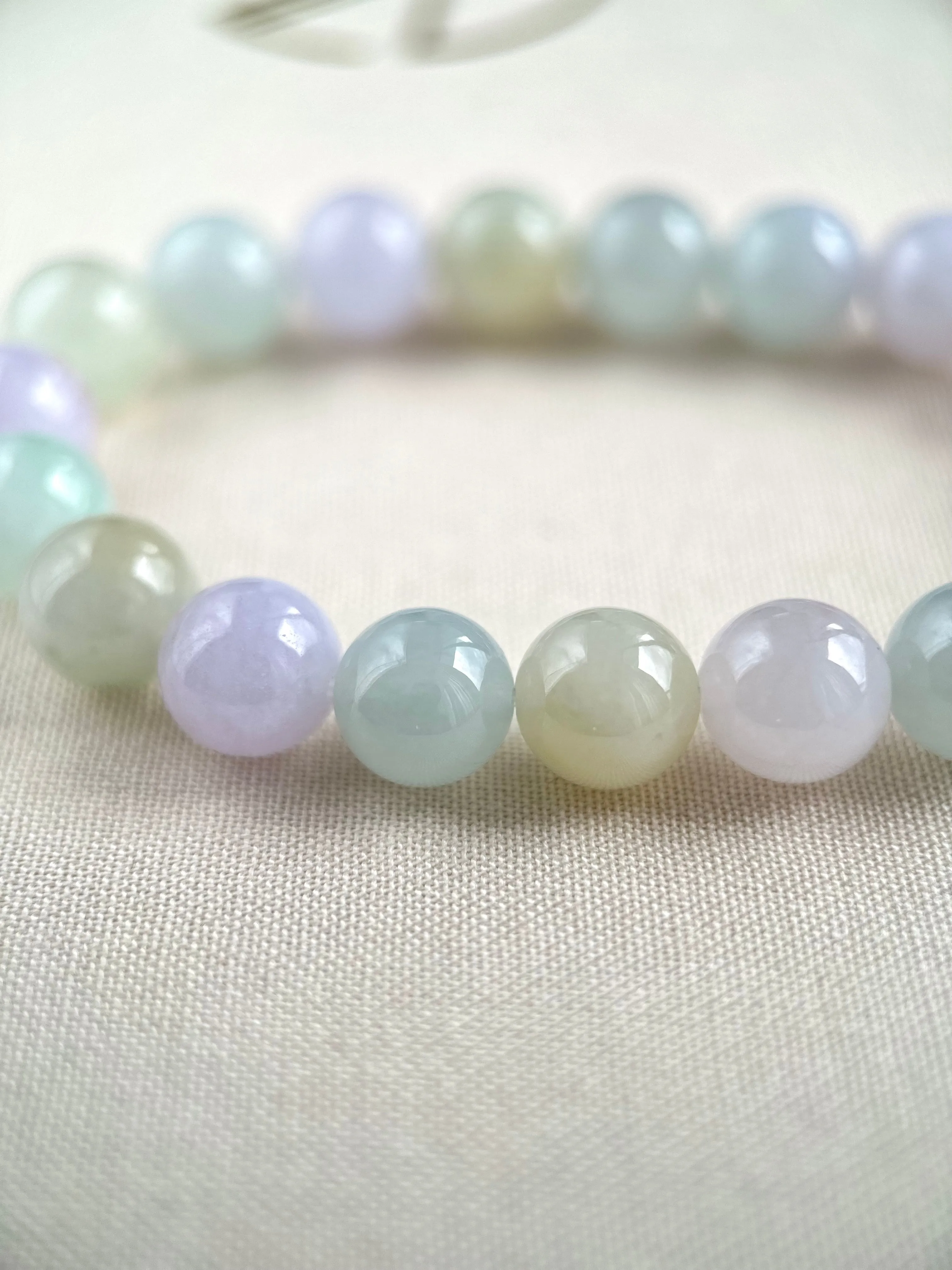 Macaron Blush Jade Bracelet