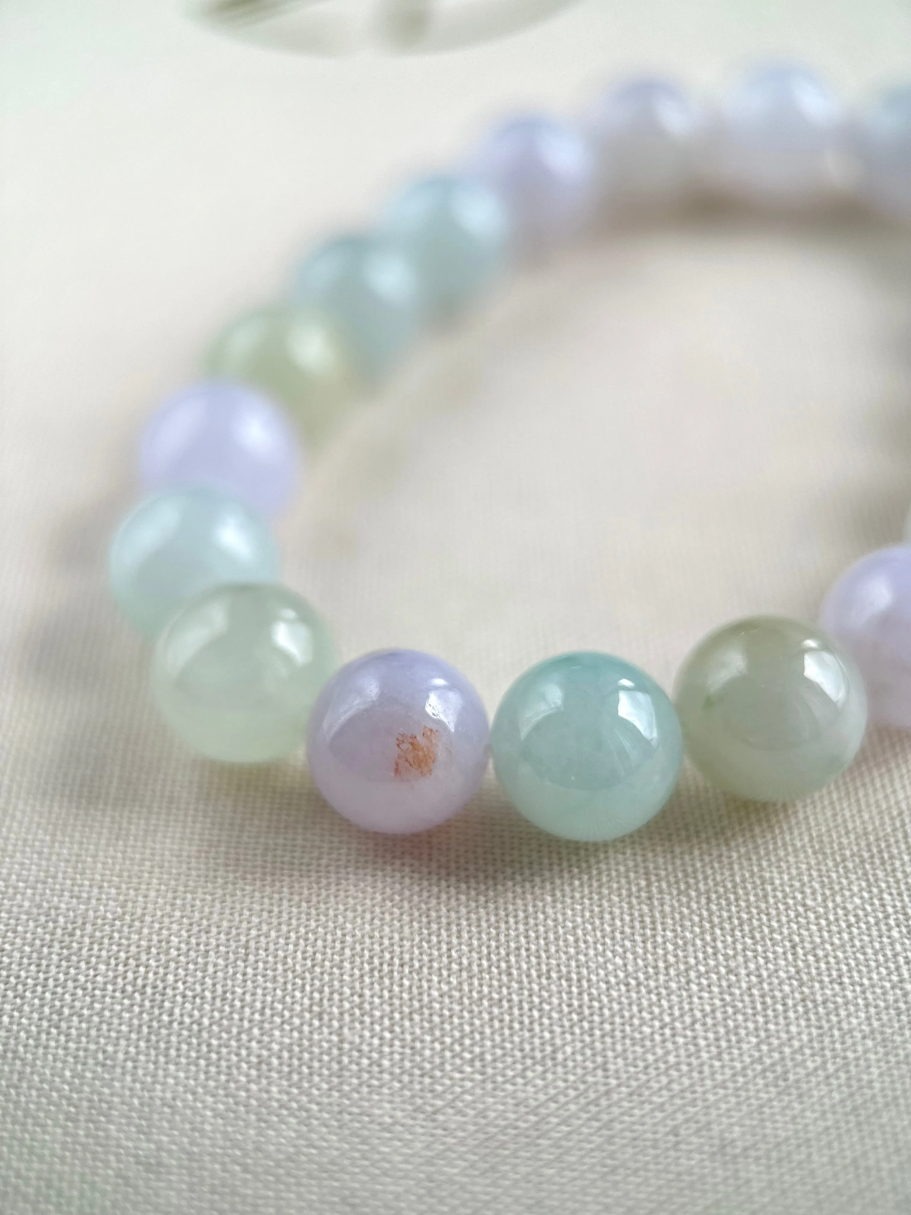 Macaron Blush Jade Bracelet