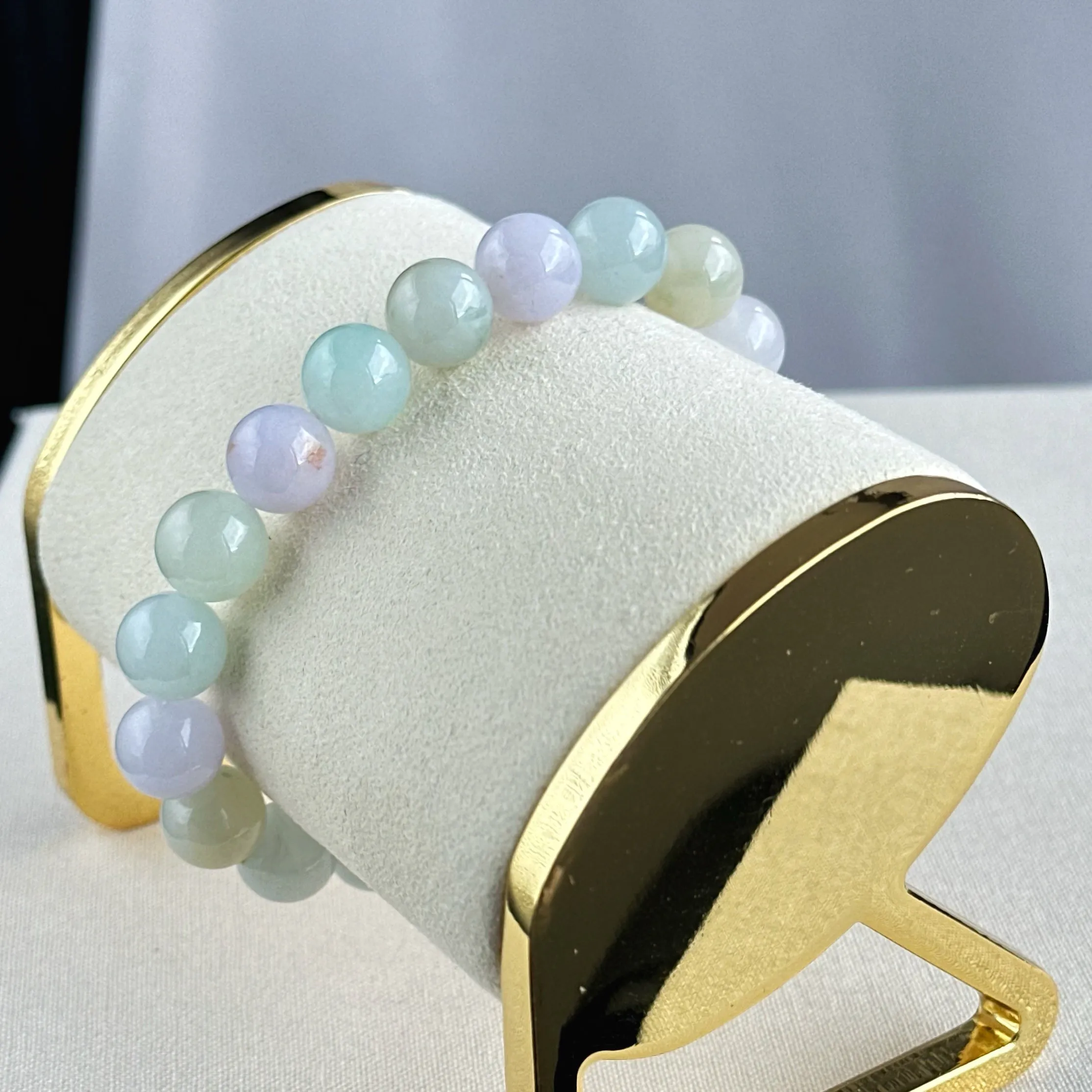 Macaron Blush Jade Bracelet