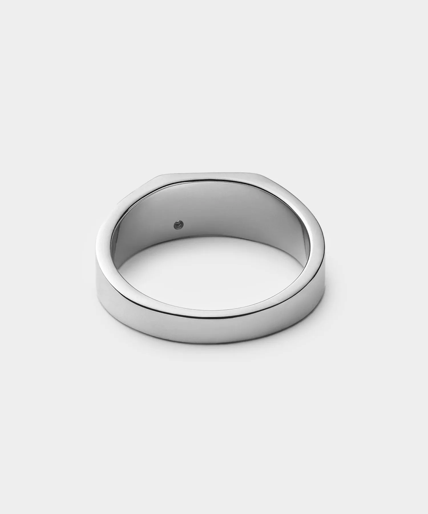 Miansai Geo Signet Diamond Ring Diamond in Sterling Silver