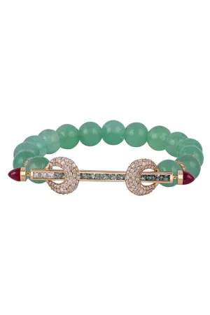 Mint Jade Ombre Chakra Bracelet