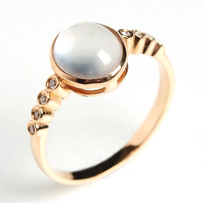 Natural Jade Ring Jadeite Gold Ring RG2