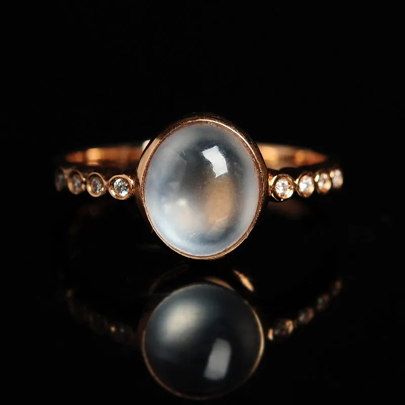 Natural Jade Ring Jadeite Gold Ring RG2