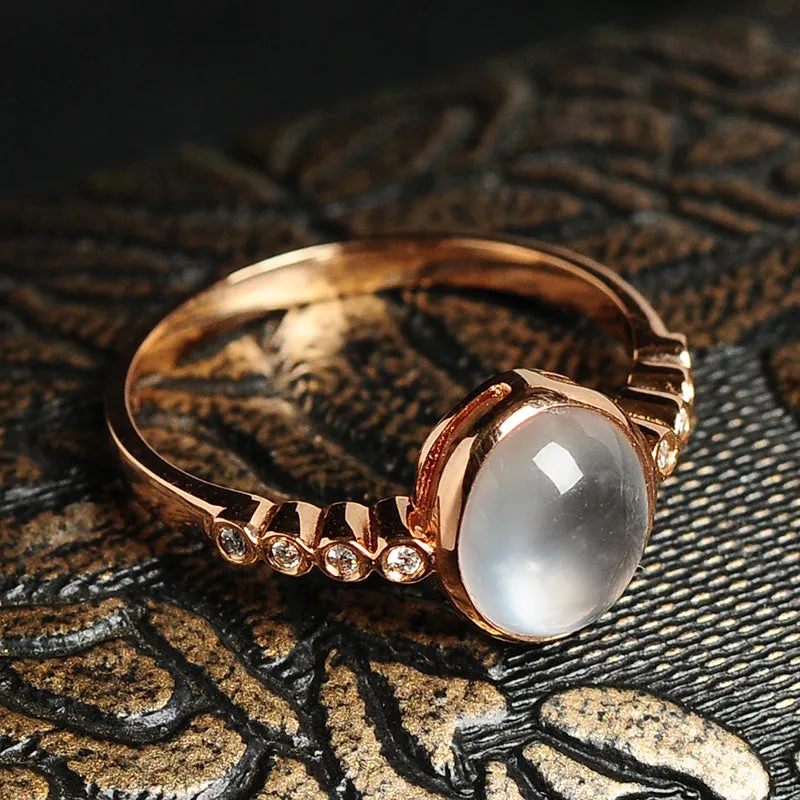 Natural Jade Ring Jadeite Gold Ring RG2