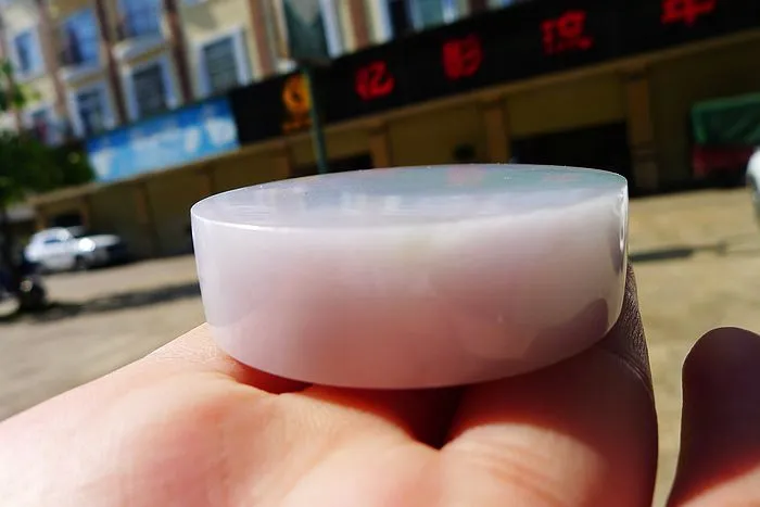 Natural Jade Rough Jadeite Raw (104g,51.5X1.45cm)