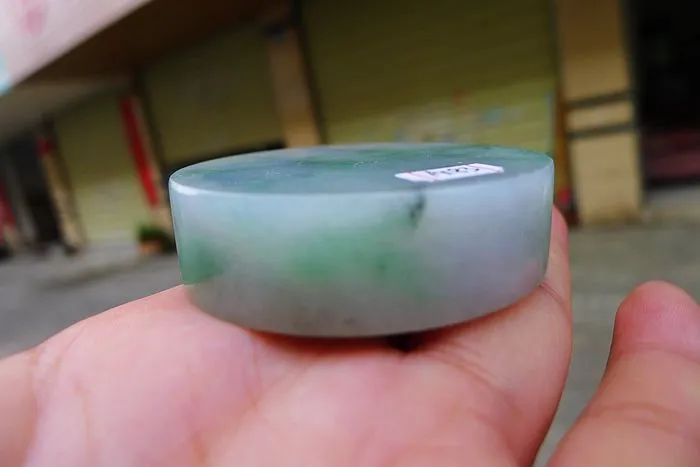 Natural Jade Rough Jadeite Raw (109g,5.2X1.5cm)