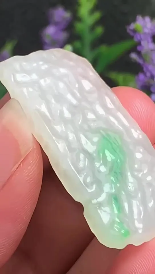 Natural Jade Rough Jadeite Raw (10g,4.0X2.0X0.45cm)-A1313