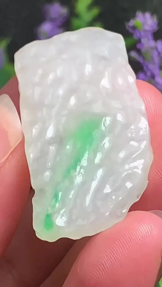 Natural Jade Rough Jadeite Raw (10g,4.0X2.0X0.45cm)-A1313