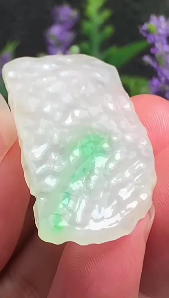 Natural Jade Rough Jadeite Raw (10g,4.0X2.0X0.45cm)-A1313