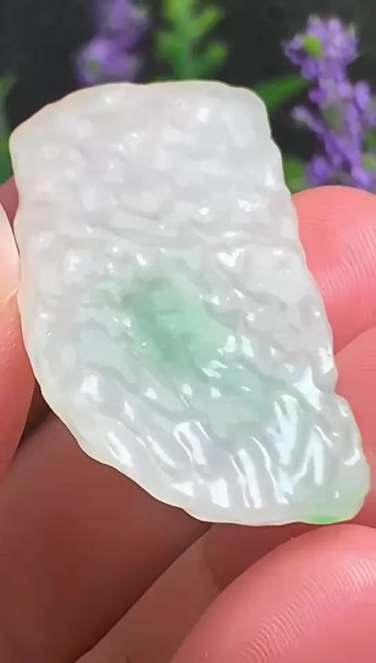 Natural Jade Rough Jadeite Raw (10g,4.0X2.0X0.45cm)-A1313