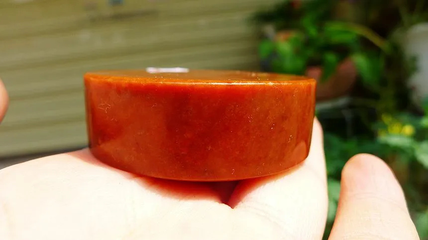 Natural Jade Rough Jadeite Raw (118g,5.3X1.65cm)
