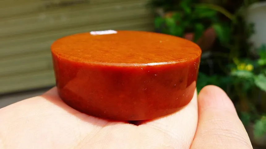 Natural Jade Rough Jadeite Raw (118g,5.3X1.65cm)