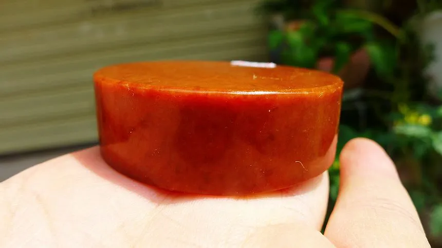 Natural Jade Rough Jadeite Raw (118g,5.3X1.65cm)