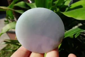 Natural Jade Rough Jadeite Raw (126g,5.3X5.3X1.7cm)