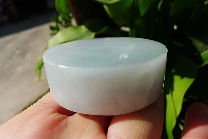 Natural Jade Rough Jadeite Raw (126g,5.3X5.3X1.7cm)