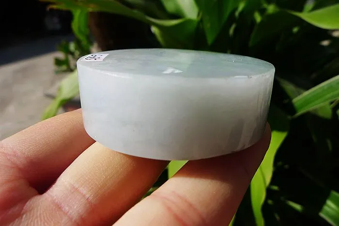 Natural Jade Rough Jadeite Raw (126g,5.3X5.3X1.7cm)
