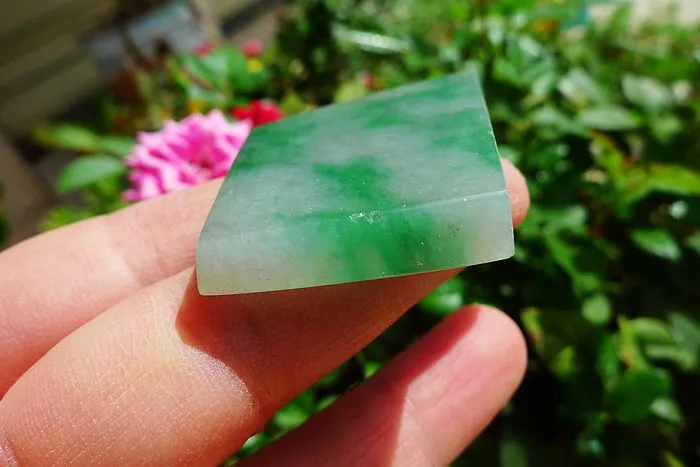 Natural Jade Rough Jadeite Raw (18g,4.3X3.3X0.45cm)
