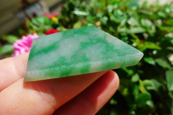 Natural Jade Rough Jadeite Raw (18g,4.3X3.3X0.45cm)