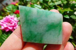Natural Jade Rough Jadeite Raw (18g,4.3X3.3X0.45cm)