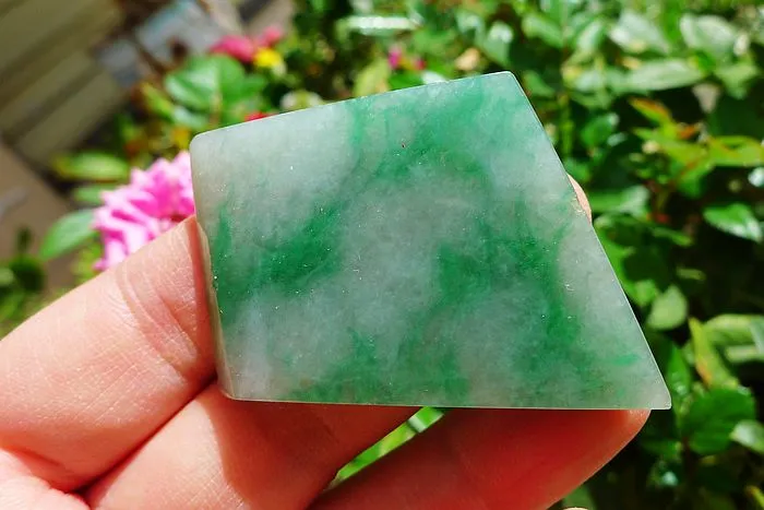 Natural Jade Rough Jadeite Raw (18g,4.3X3.3X0.45cm)