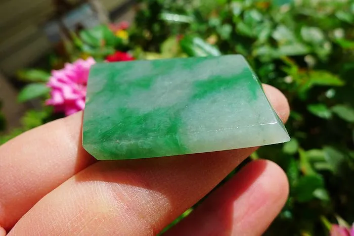 Natural Jade Rough Jadeite Raw (18g,4.3X3.3X0.45cm)