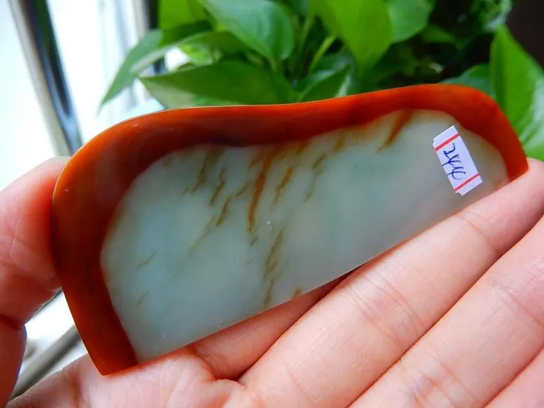 Natural Jade Rough Jadeite Raw (26g, 85X37X4mm)