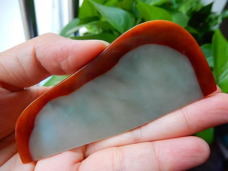 Natural Jade Rough Jadeite Raw (26g, 85X37X4mm)