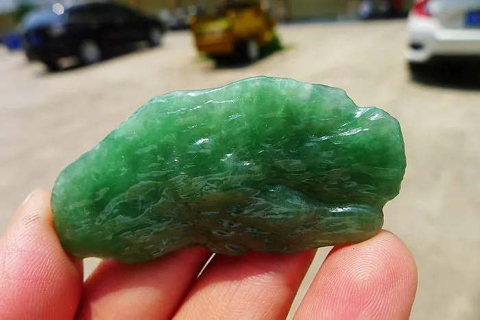 Natural Jade Rough Jadeite Raw (26g,5.6X2.7X1cm)
