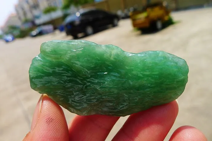 Natural Jade Rough Jadeite Raw (26g,5.6X2.7X1cm)