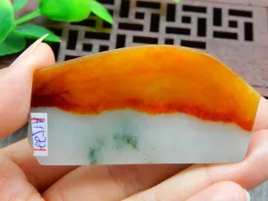Natural Jade Rough Jadeite Raw (27g, 62X32X4.8mm)