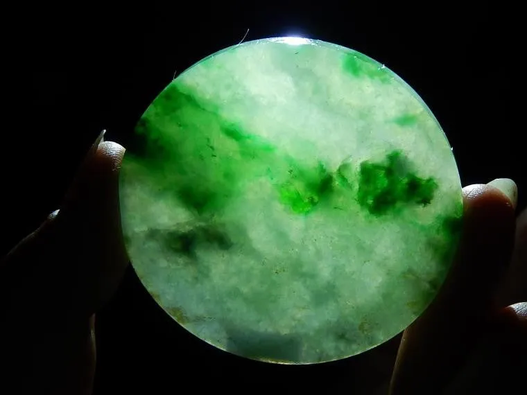 Natural Jade Rough Jadeite Raw (30g, 52X52X5mm)