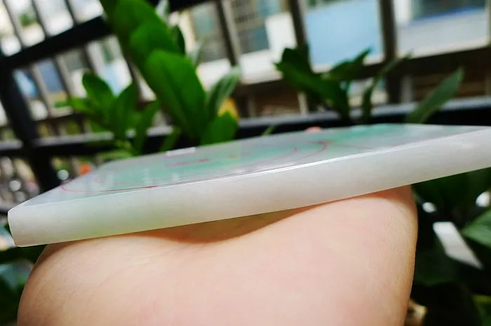 Natural Jade Rough Jadeite Raw (310g,11.7X9.6X0.88cm)