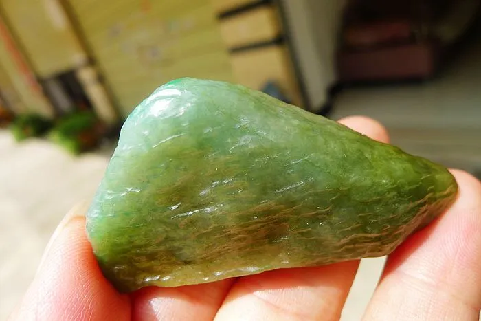Natural Jade Rough Jadeite Raw (31g,5.6X2.8X1cm)
