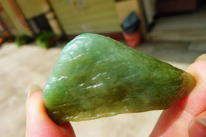 Natural Jade Rough Jadeite Raw (31g,5.6X2.8X1cm)