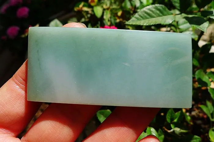 Natural Jade Rough Jadeite Raw (34g,6.5X3.1X0.5cm)