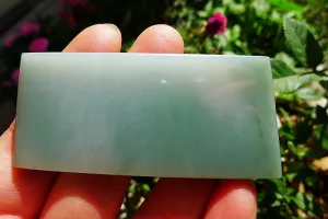 Natural Jade Rough Jadeite Raw (34g,6.5X3.1X0.5cm)